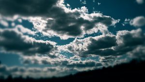 Vue du ciel avec des nuages