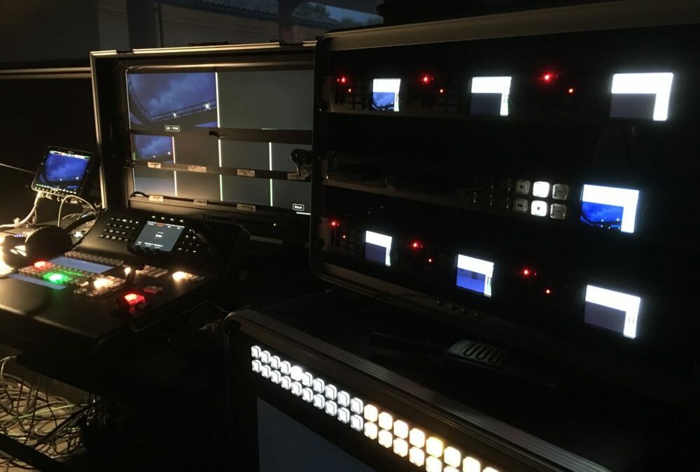 regie fly multicamera blackmagic atem panel switcher grille hyperdeck