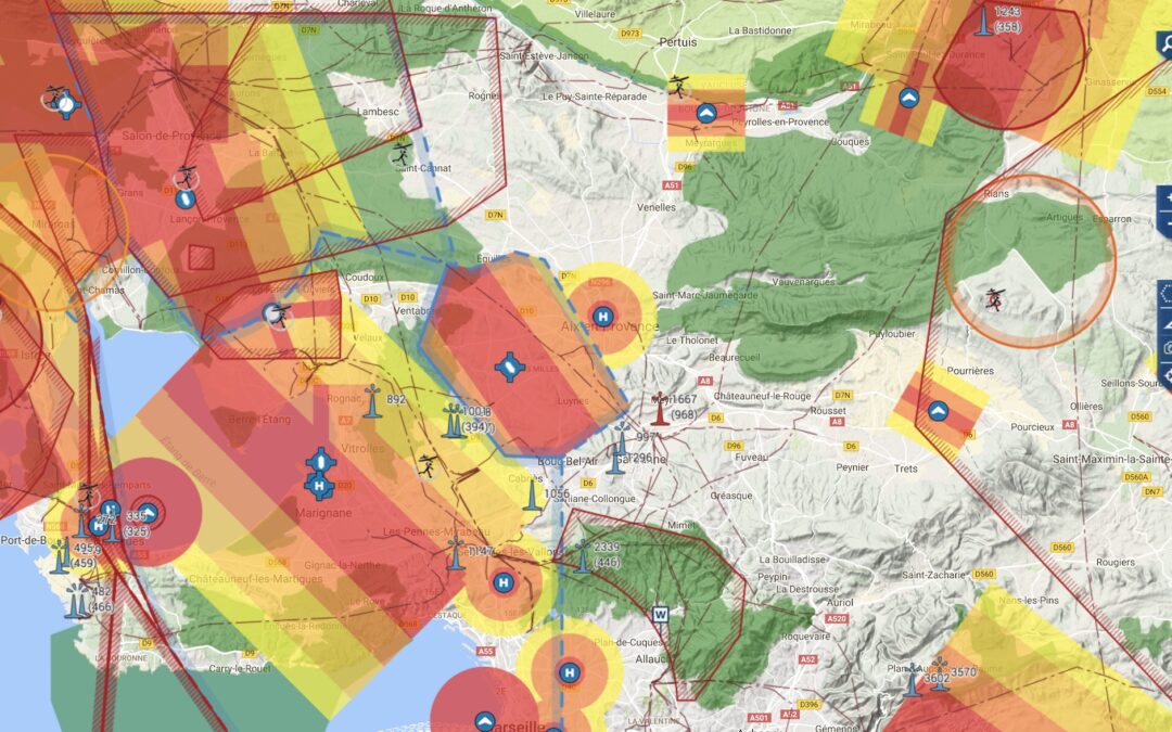Carte aerienne aix-en-provence