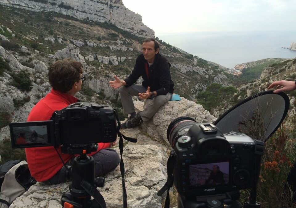 Tournage interview Calanques