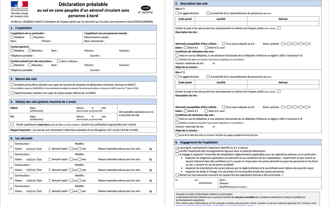 Cerfa 15476*02 Drone S3